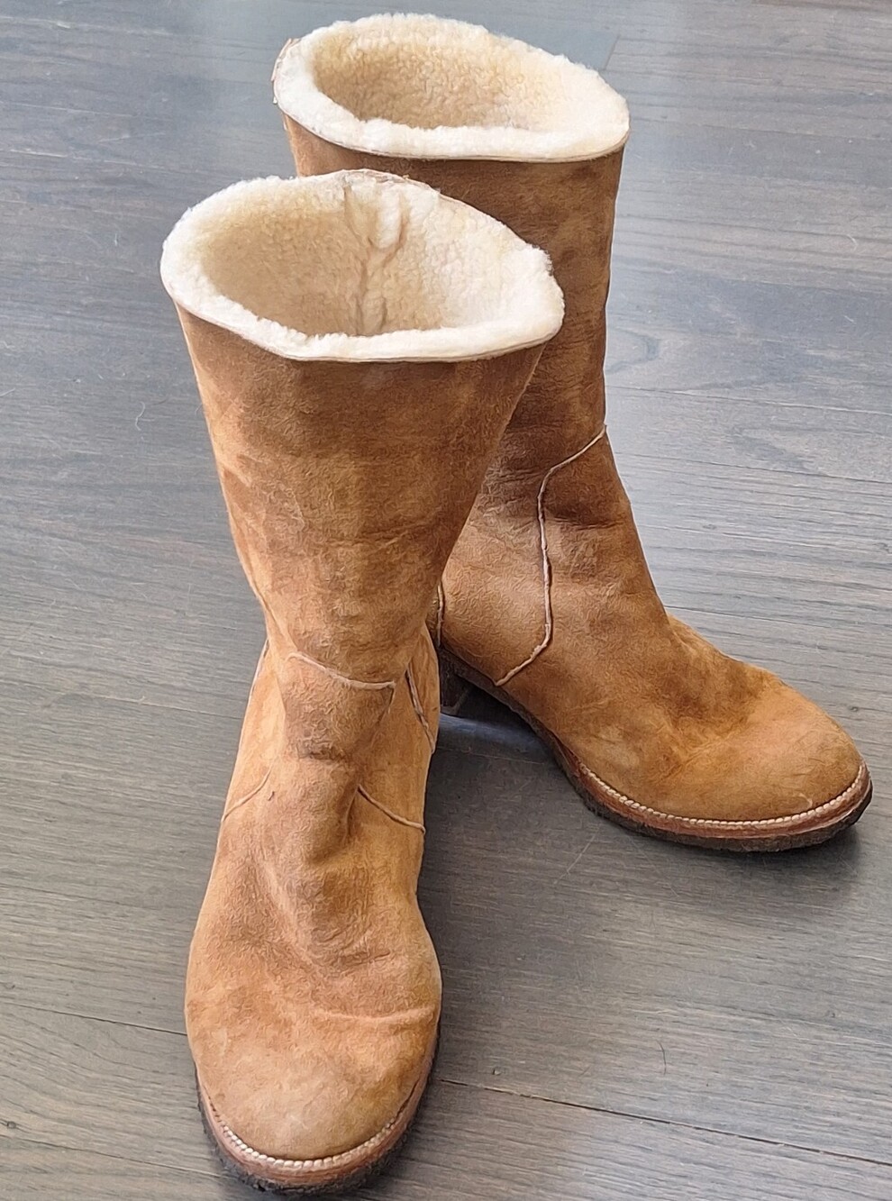 Coach Patsy Tan Shearling-Lined Women's Boots 8.5 Y2K